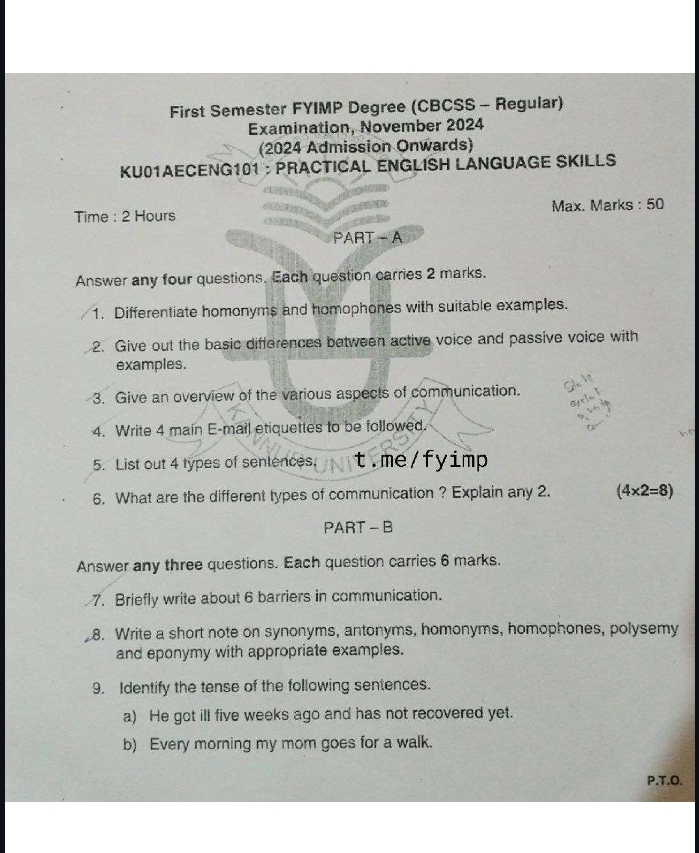 2023 Question Paper