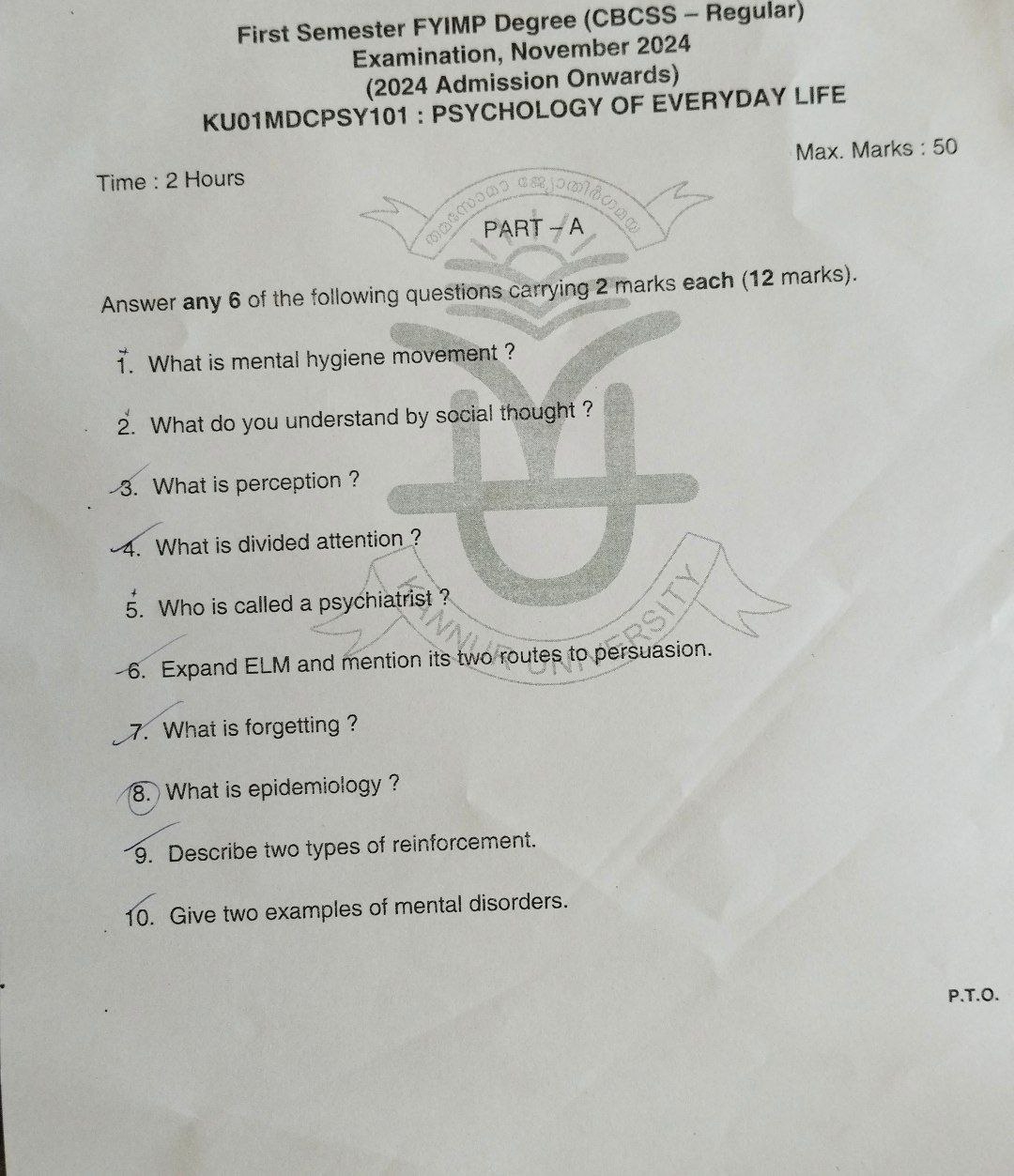 2022 Question Paper